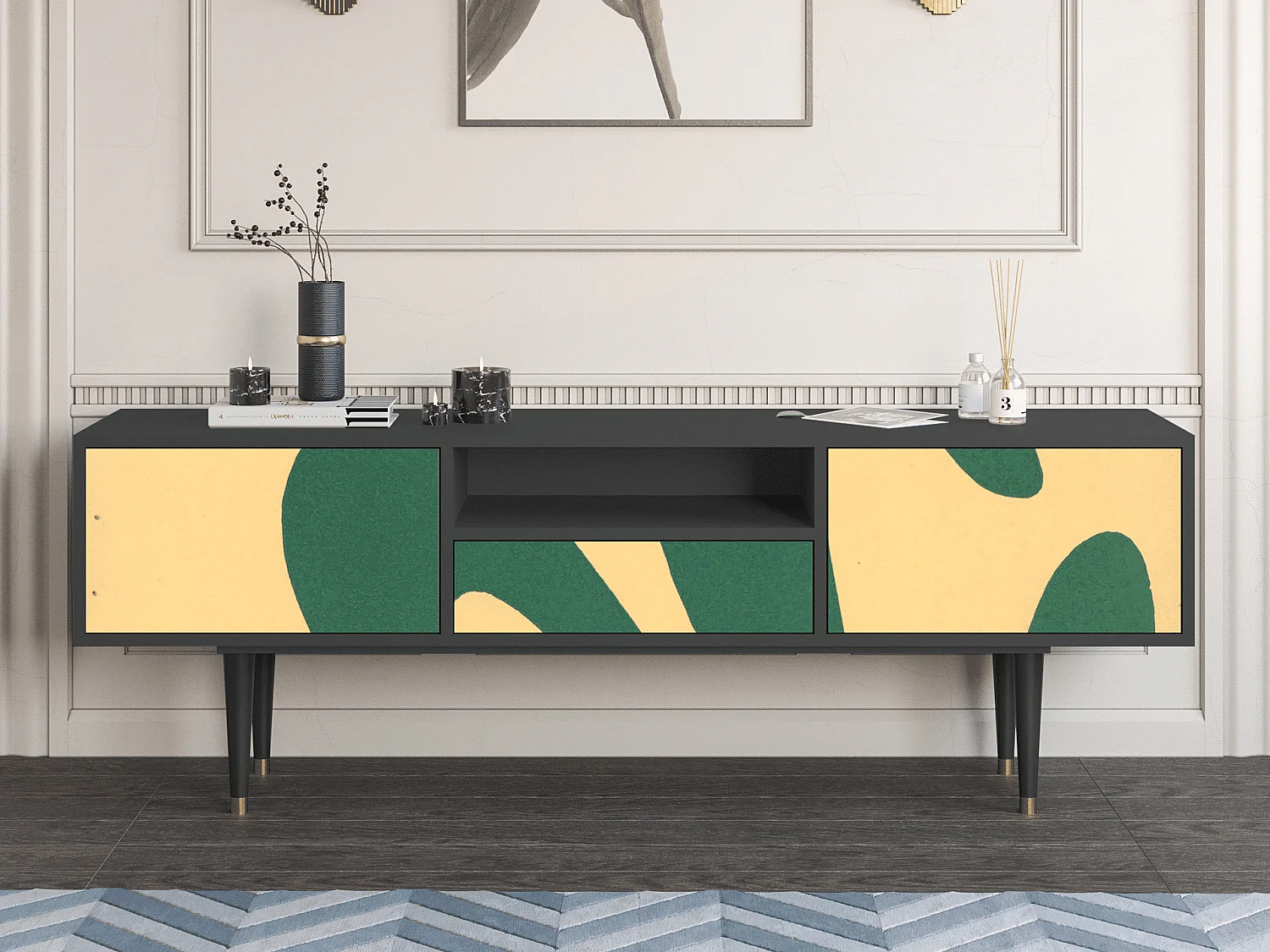 Meuble TV - 170х59х41 cm - T6 - Constellations by Arp, Anthracite