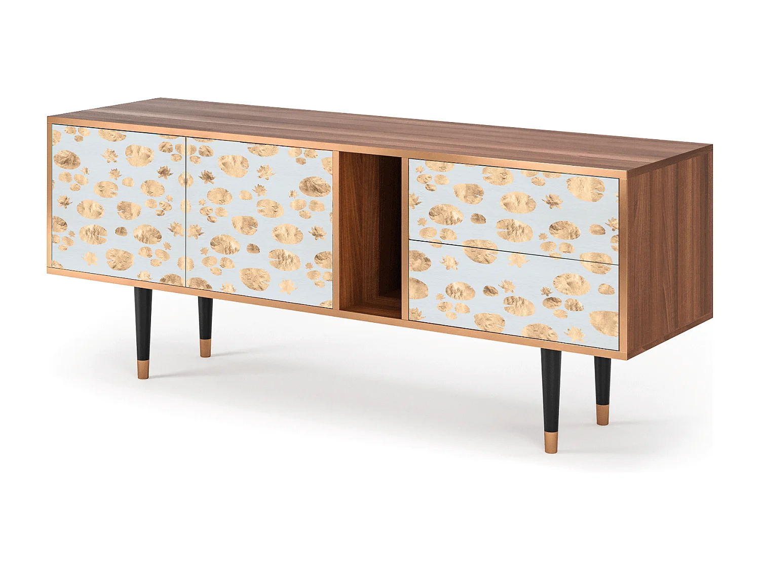 Meuble TV - 170х69х48 cm - T1 - Blue Giraffe, Noyer