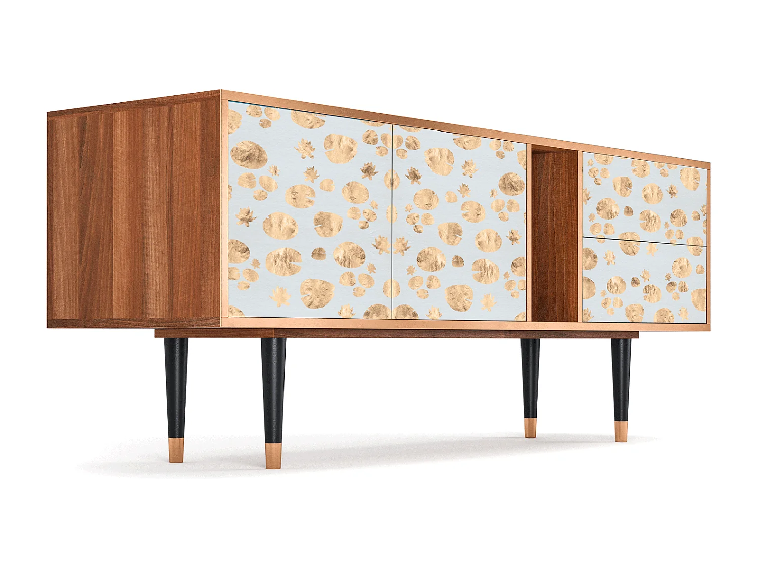 Meuble TV - 170х69х48 cm - T1 - Blue Giraffe, Noyer