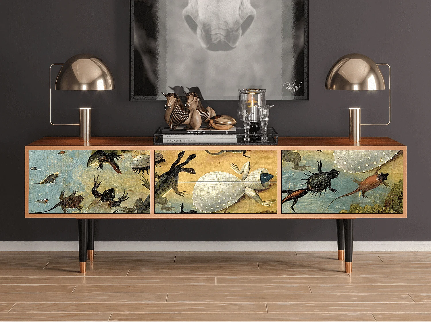 Meuble TV - 170х59х48 cm - T4 - The Garden by Bosch, Noyer