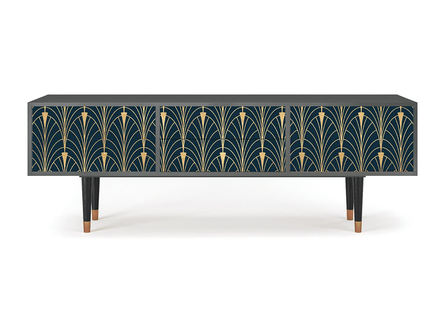 Mobile TV - 170х59х48 cm - T4 - Flower of the Nile, Antracite