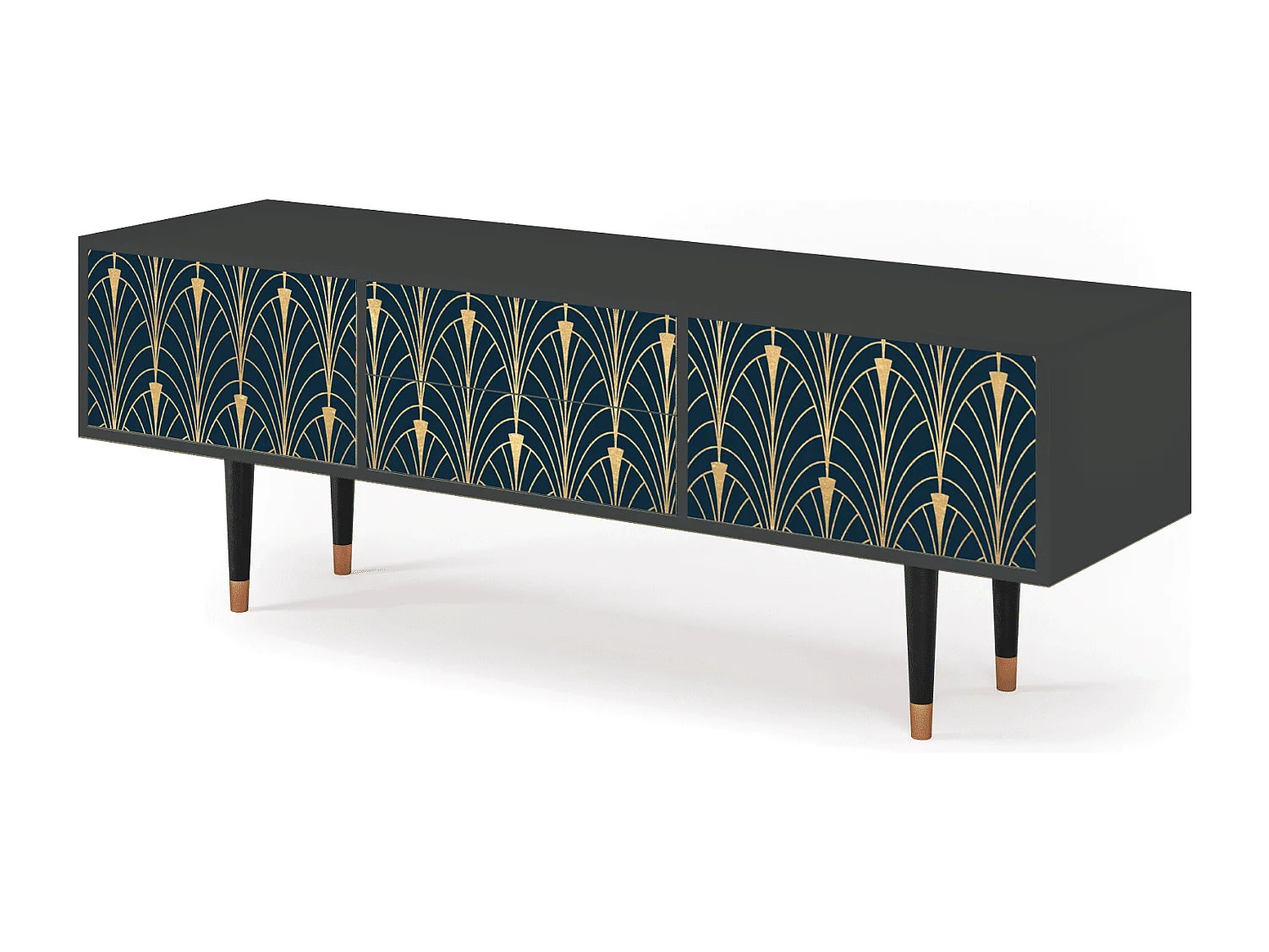 TV-Möbel - 170х59х48 cm - T4 - Flower of the Nile, Anthrazit