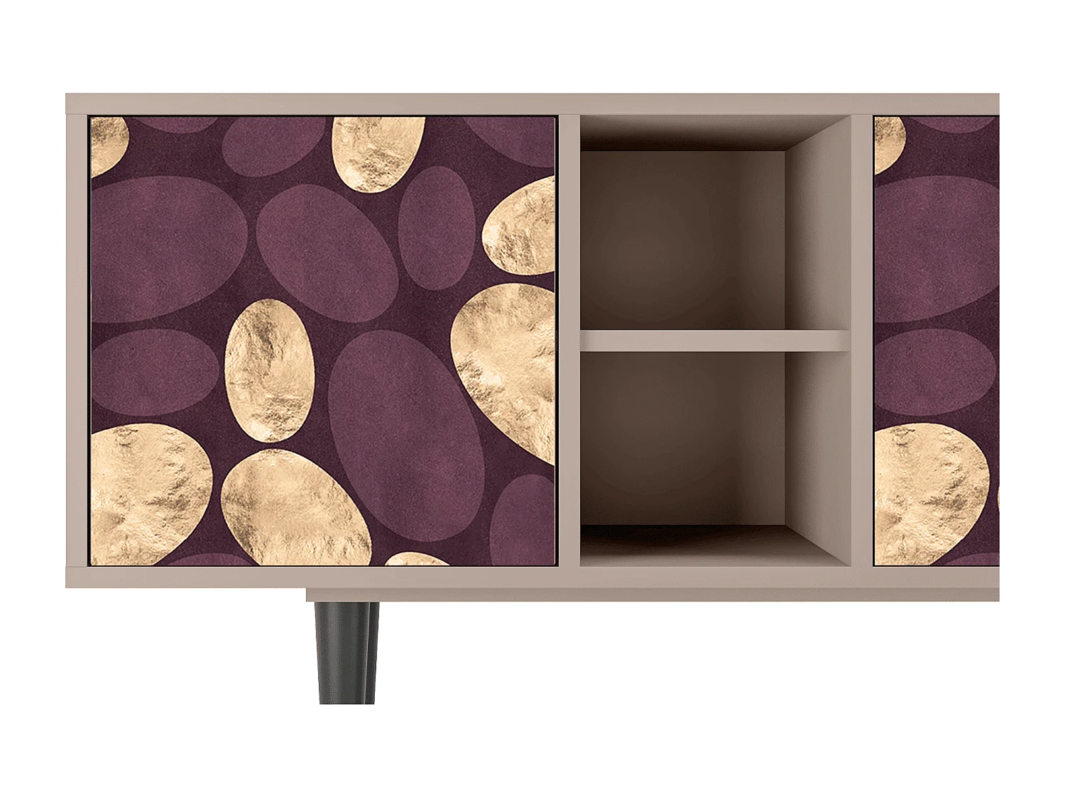 Szafka RTV - 150х69х41 cm - T5 - Fine Wine, Latte