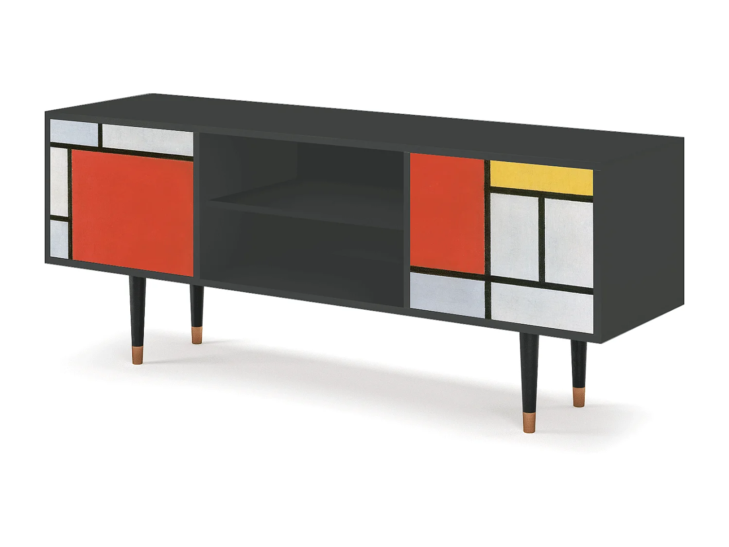 Meuble TV - 170х69х48 cm - T2 - Composition, Anthracite