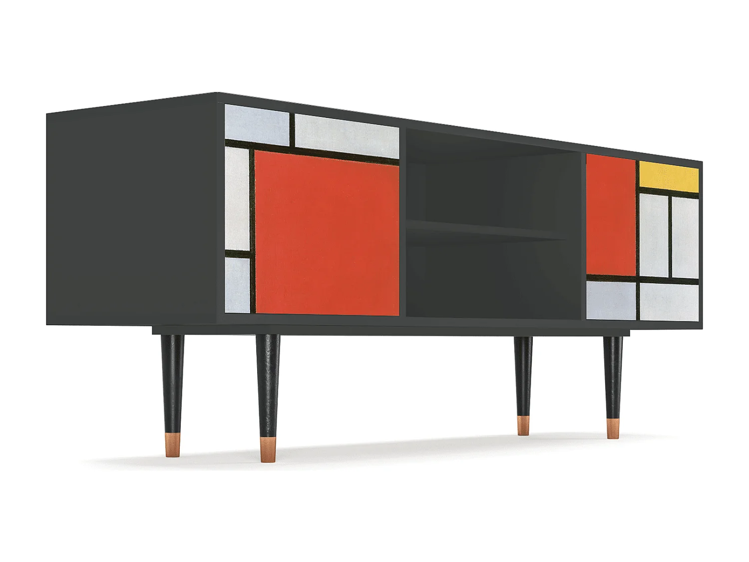 Meuble TV - 170х69х48 cm - T2 - Composition, Anthracite