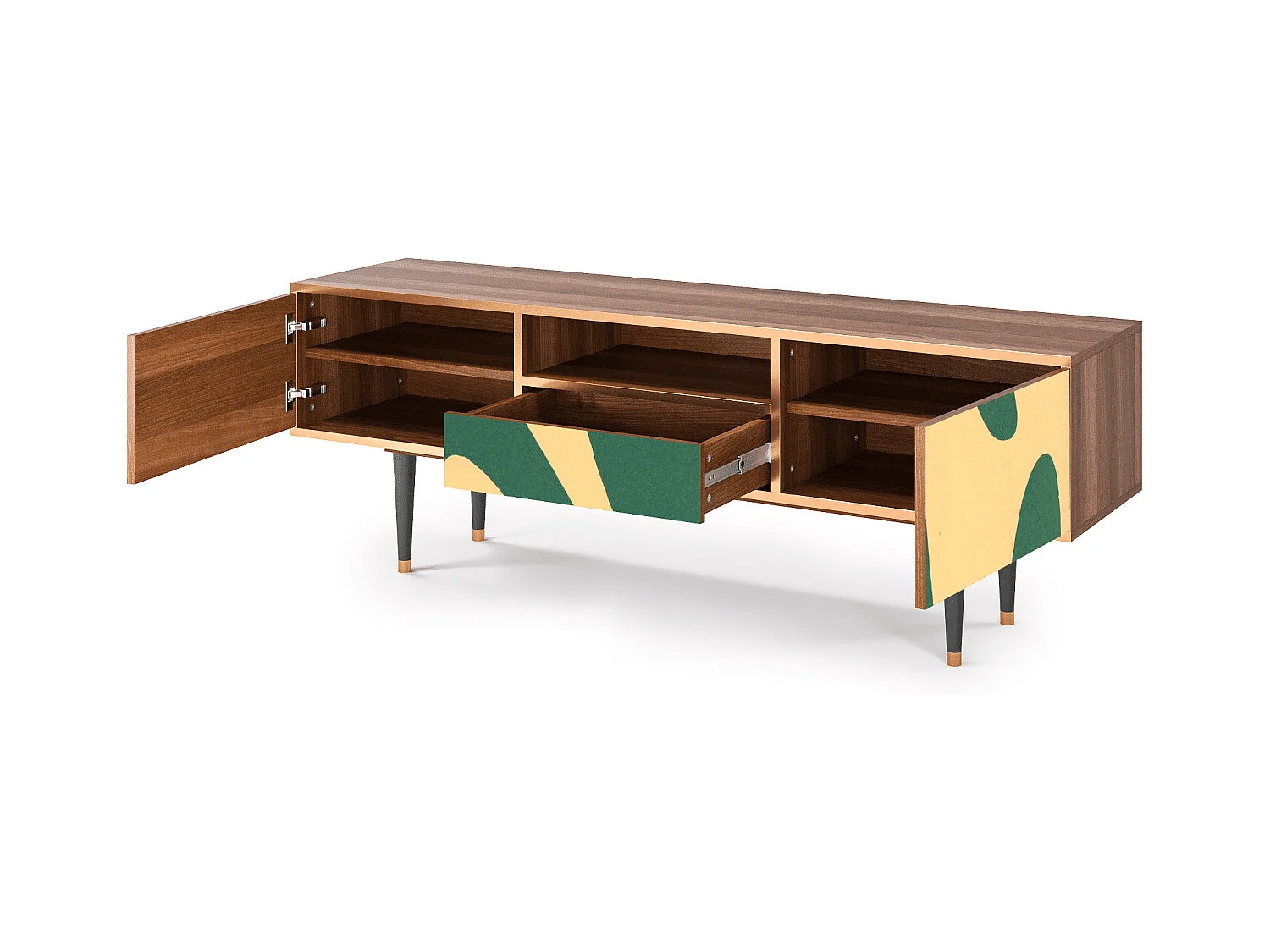 Meuble TV - 170х59х41 cm - T6 - Constellations by Arp, Noyer