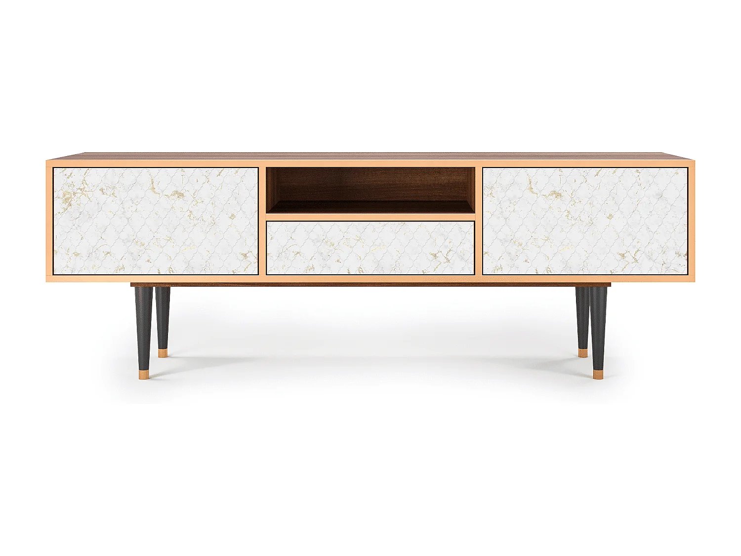 Mueble de TV - 170х59х41 cm - T6 - Sweet Cotton, Nogueira