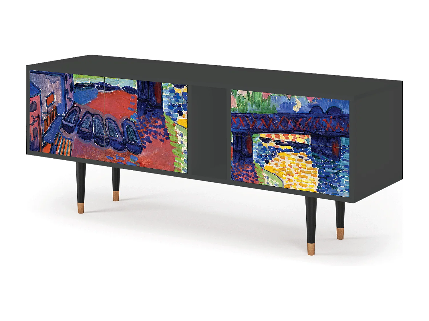 Mueble de TV - 170х69х48 cm - T1 - Charing Cross Bridge, Antracita