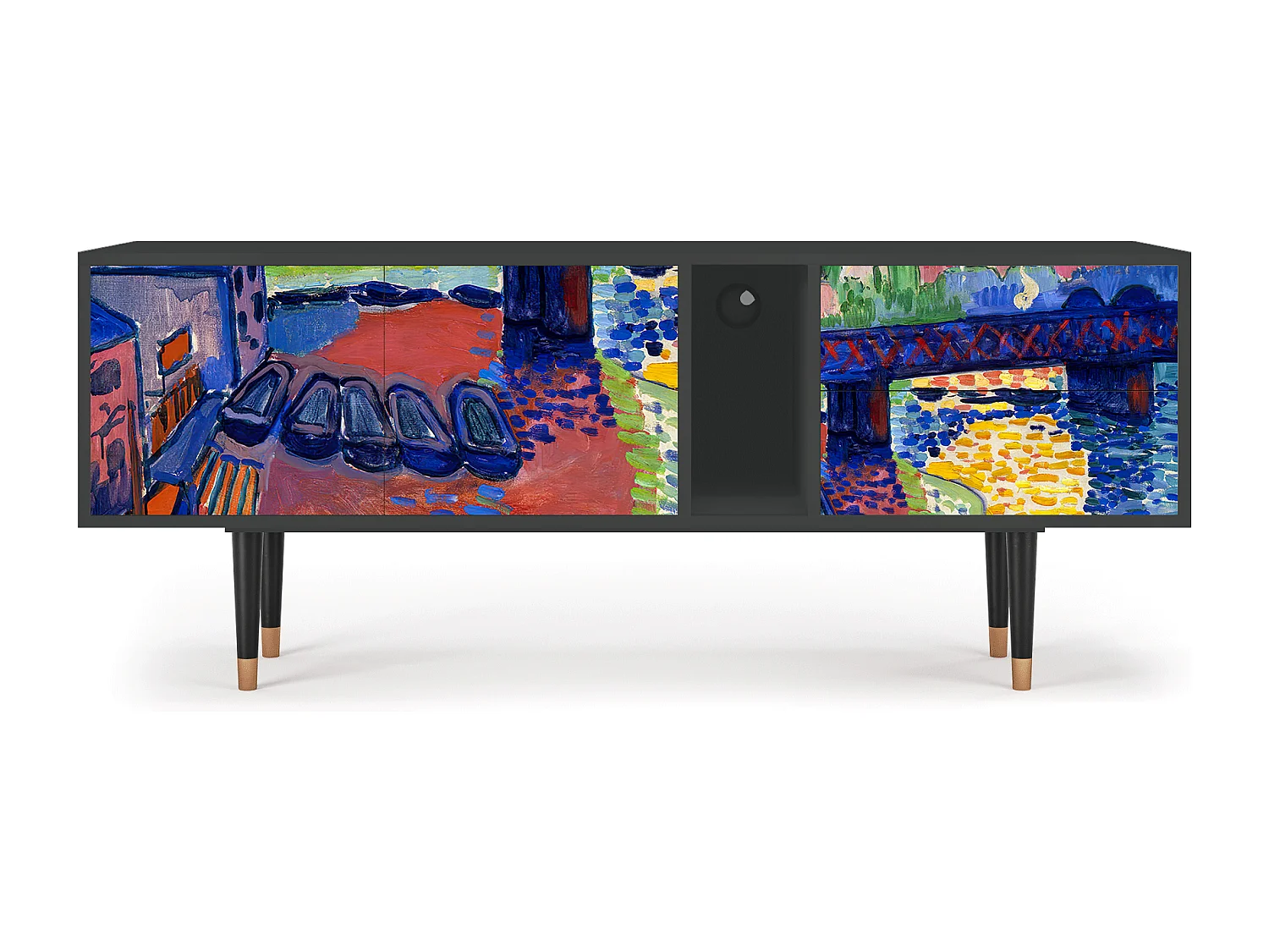 TV-meubel - 170х69х48 cm - T1 - Charing Cross Bridge, Antraciet