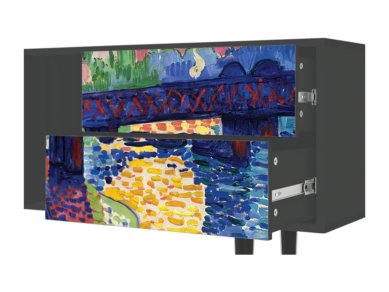 TV-meubel - 170х69х48 cm - T1 - Charing Cross Bridge, Antraciet