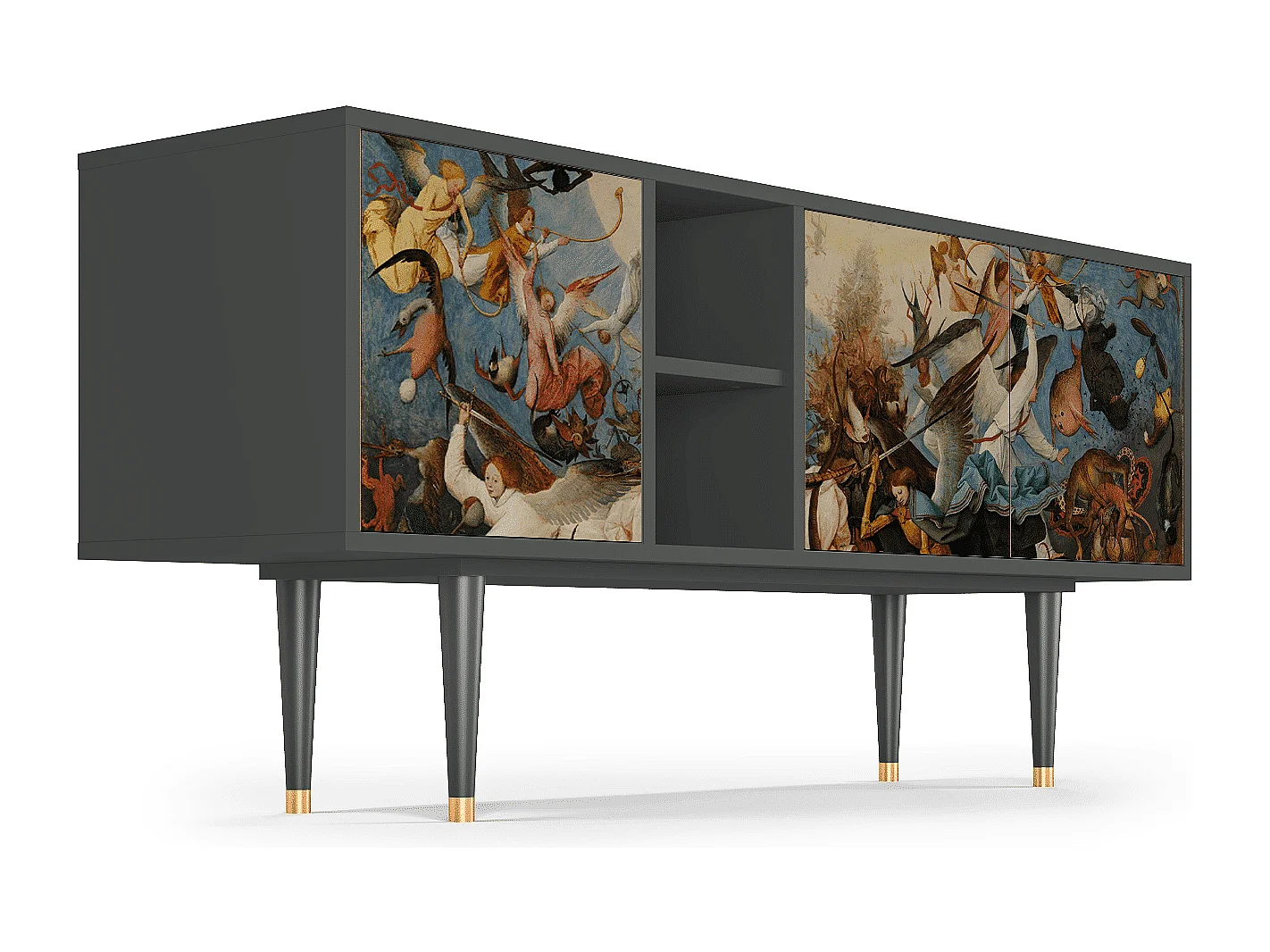 Meuble TV - 150х69х41 cm - T5 - The Fall, Anthracite