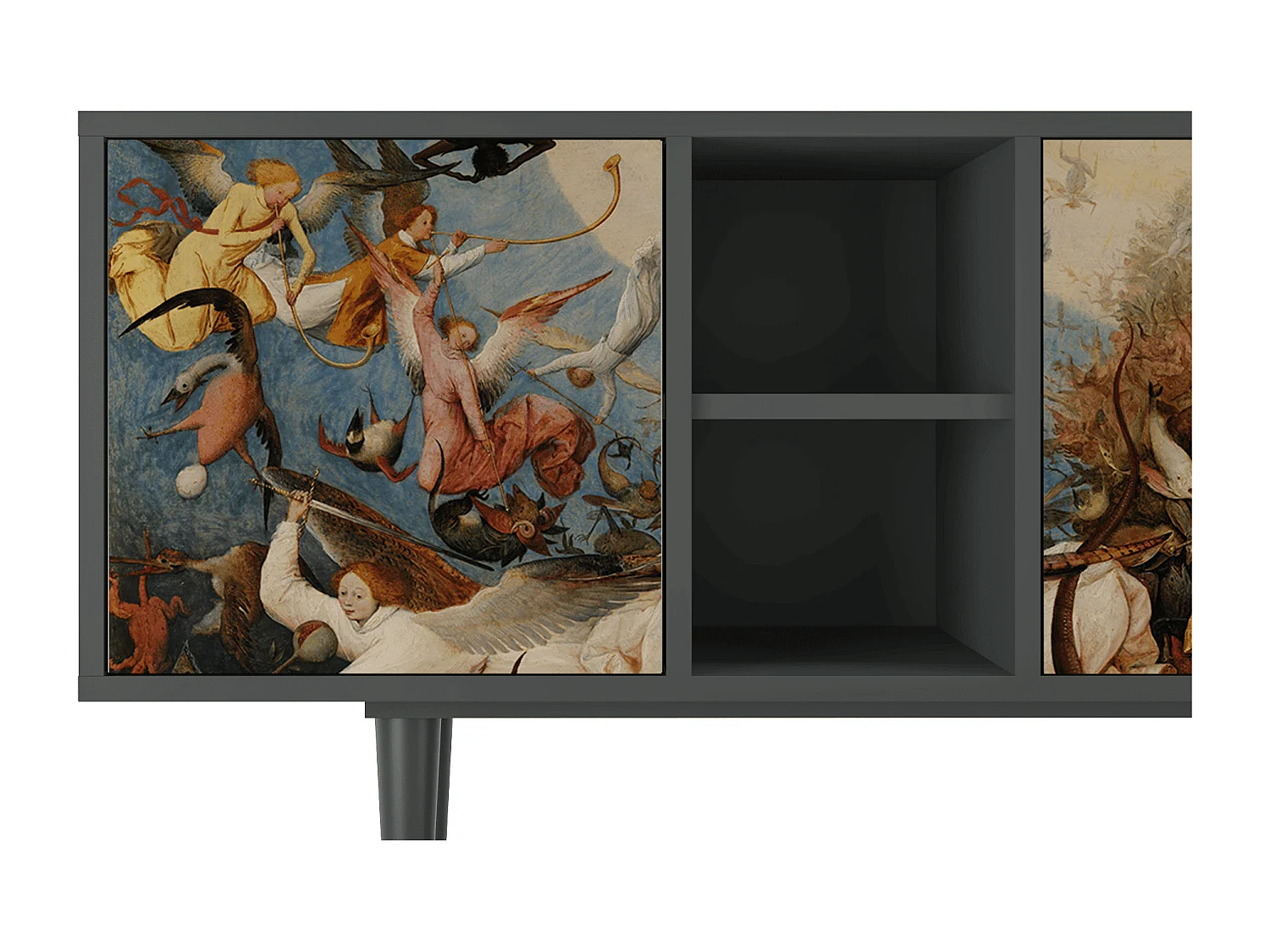 Meuble TV - 150х69х41 cm - T5 - The Fall, Anthracite