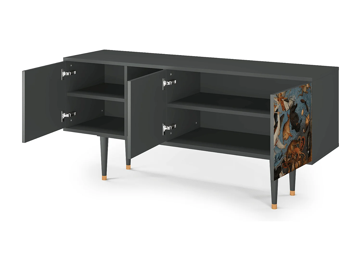 Meuble TV - 150х69х41 cm - T5 - The Fall, Anthracite