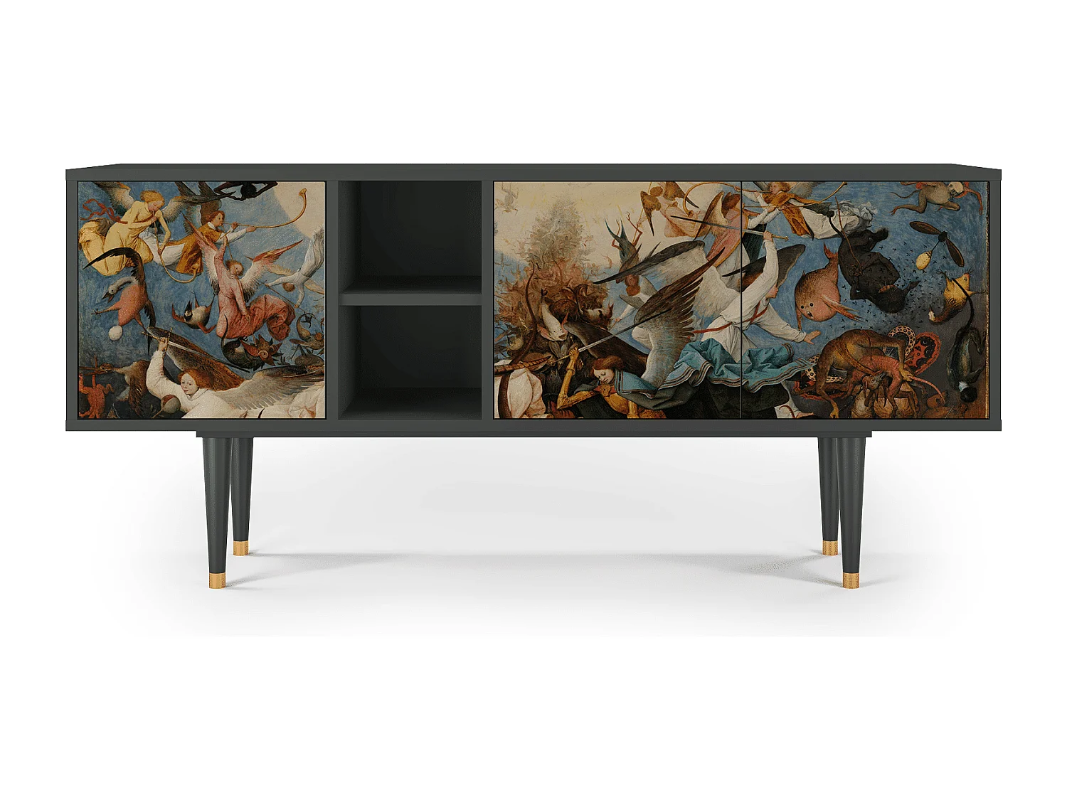 Meuble TV - 150х69х41 cm - T5 - The Fall, Anthracite