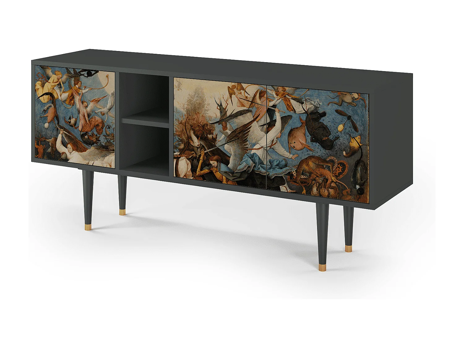 Meuble TV - 150х69х41 cm - T5 - The Fall, Anthracite