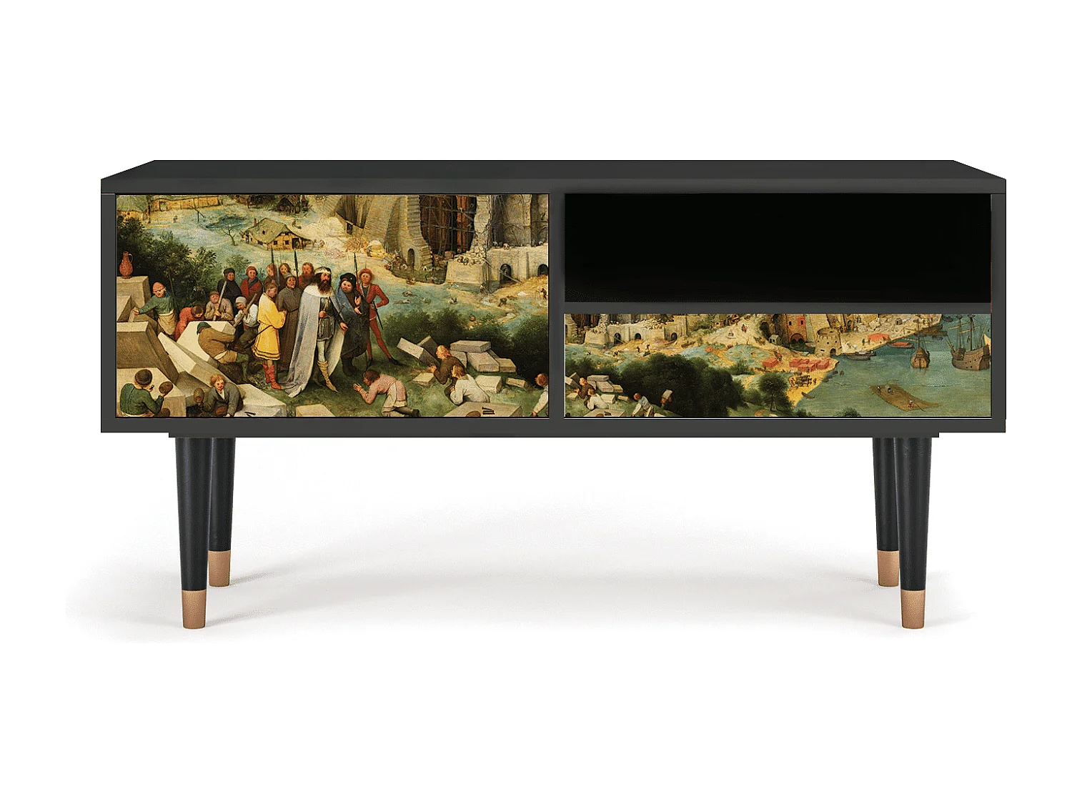 TV-Möbel - 115х59х48 cm - T3 - Elder The Tower, Anthrazit