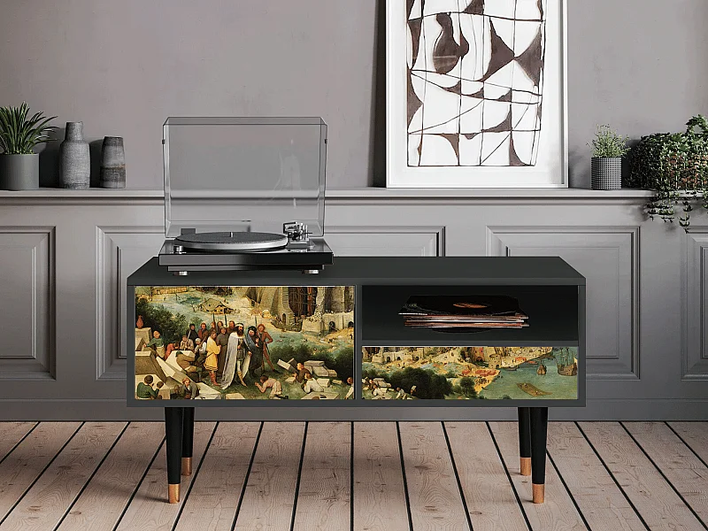 TV-Möbel - 115х59х48 cm - T3 - Elder The Tower, Anthrazit