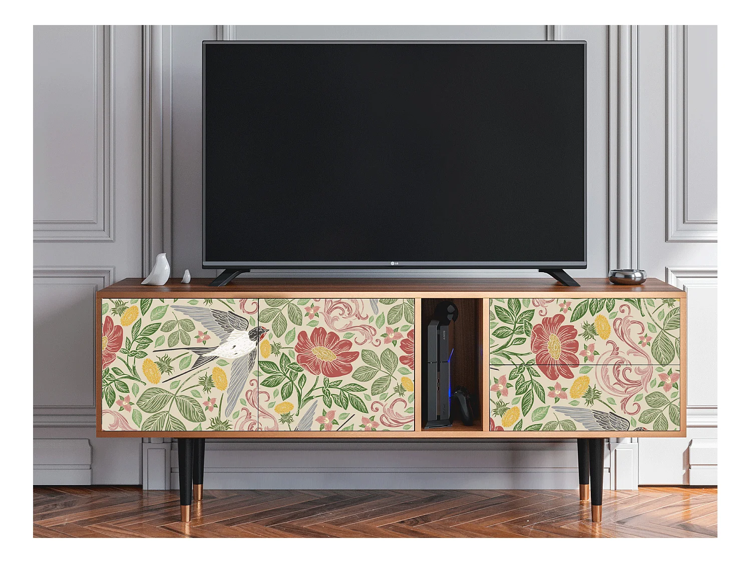 Meuble TV - 170х69х48 cm - T1 - Spring Swallow, Noyer