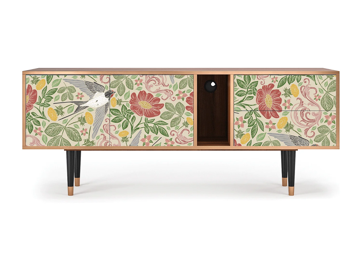 TV-Möbel - 170х69х48 cm - T1 - Spring Swallow, Walnuss