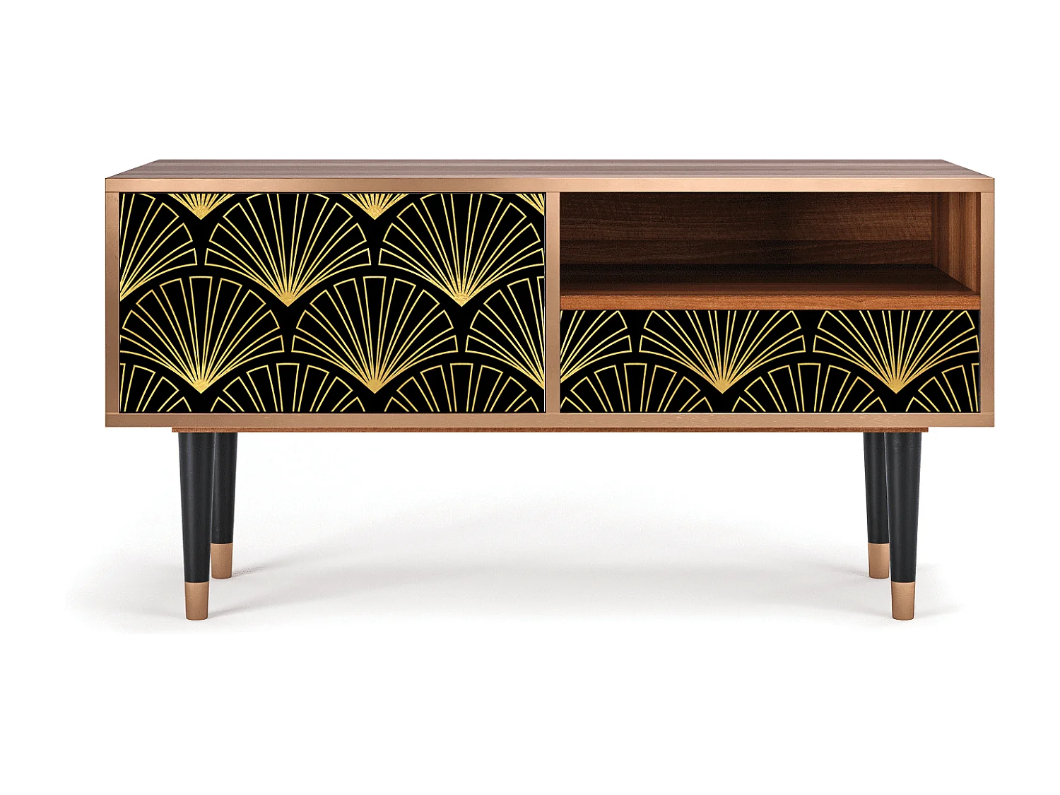 Mueble de TV - 115х59х48 cm - T3 - Bird of Juno, Nogal