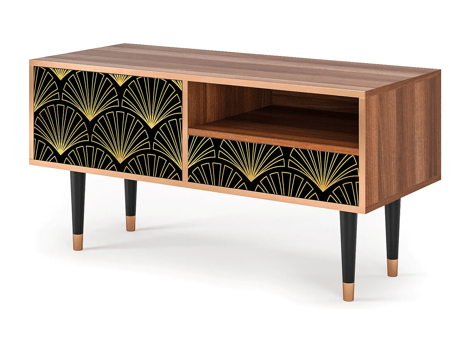 Mueble de TV - 115х59х48 cm - T3 - Bird of Juno, Nogal