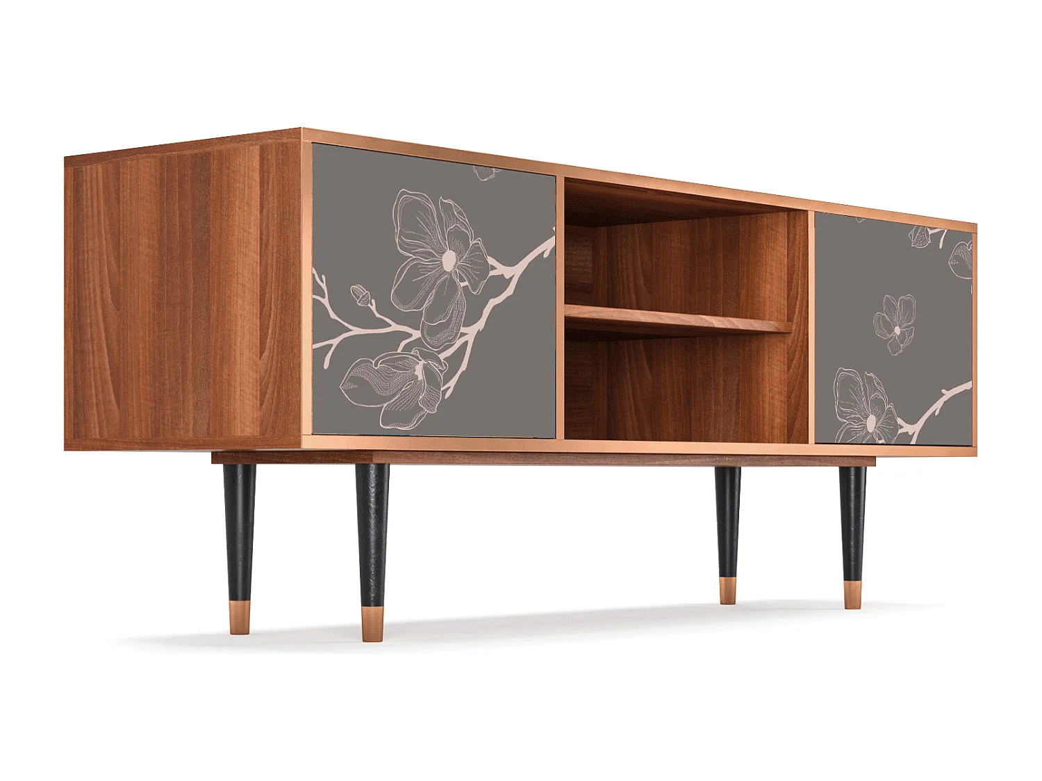 Meuble TV - 170х69х48 cm - T2 - Cherry Blossom, Noyer