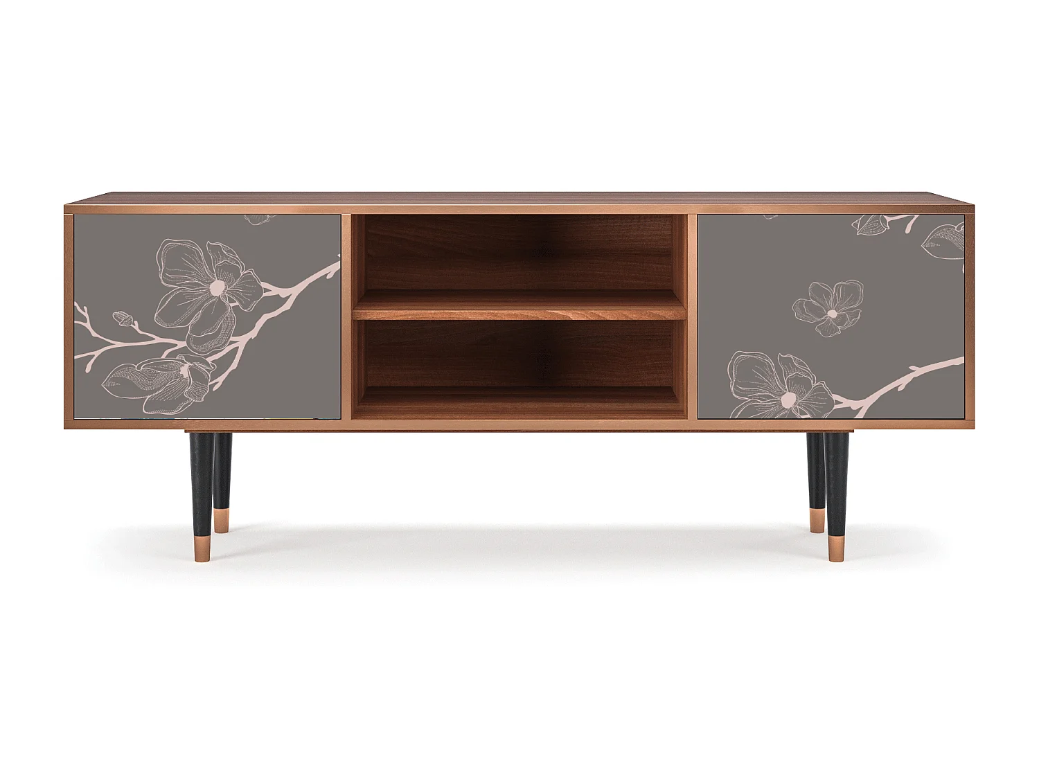 Meuble TV - 170х69х48 cm - T2 - Cherry Blossom, Noyer