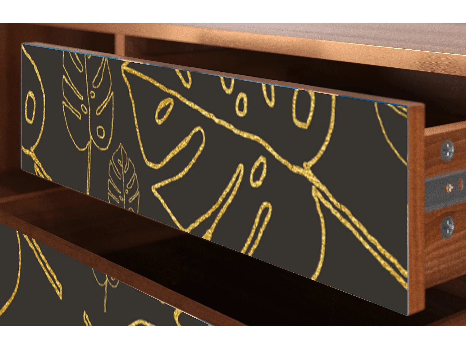 TV-Möbel - 170х59х48 cm - T4 - Fall Of The Leaves, Walnuss