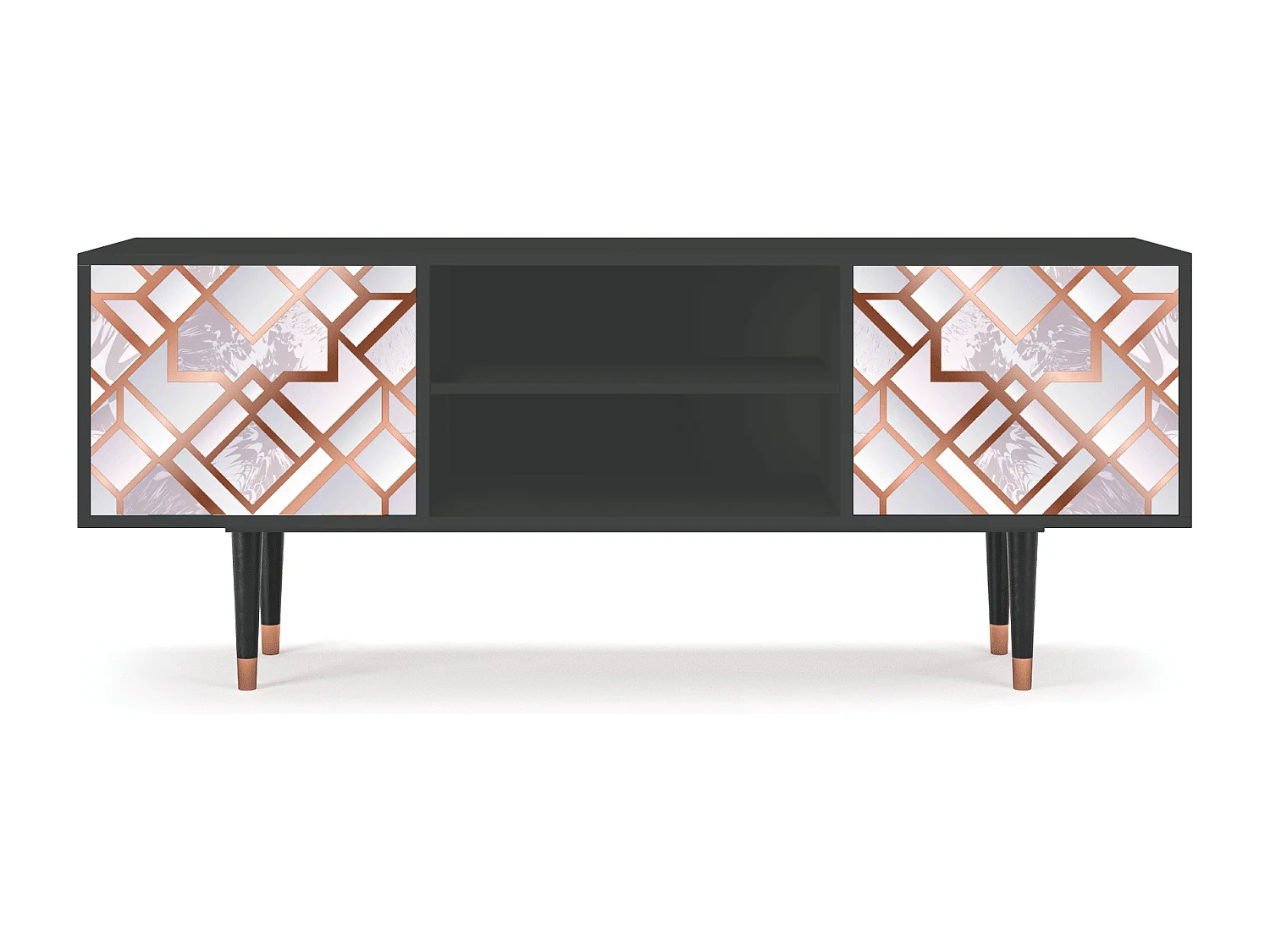 Mueble de TV - 170х69х48 cm - T2 - Pastel Fairytale, Antracite