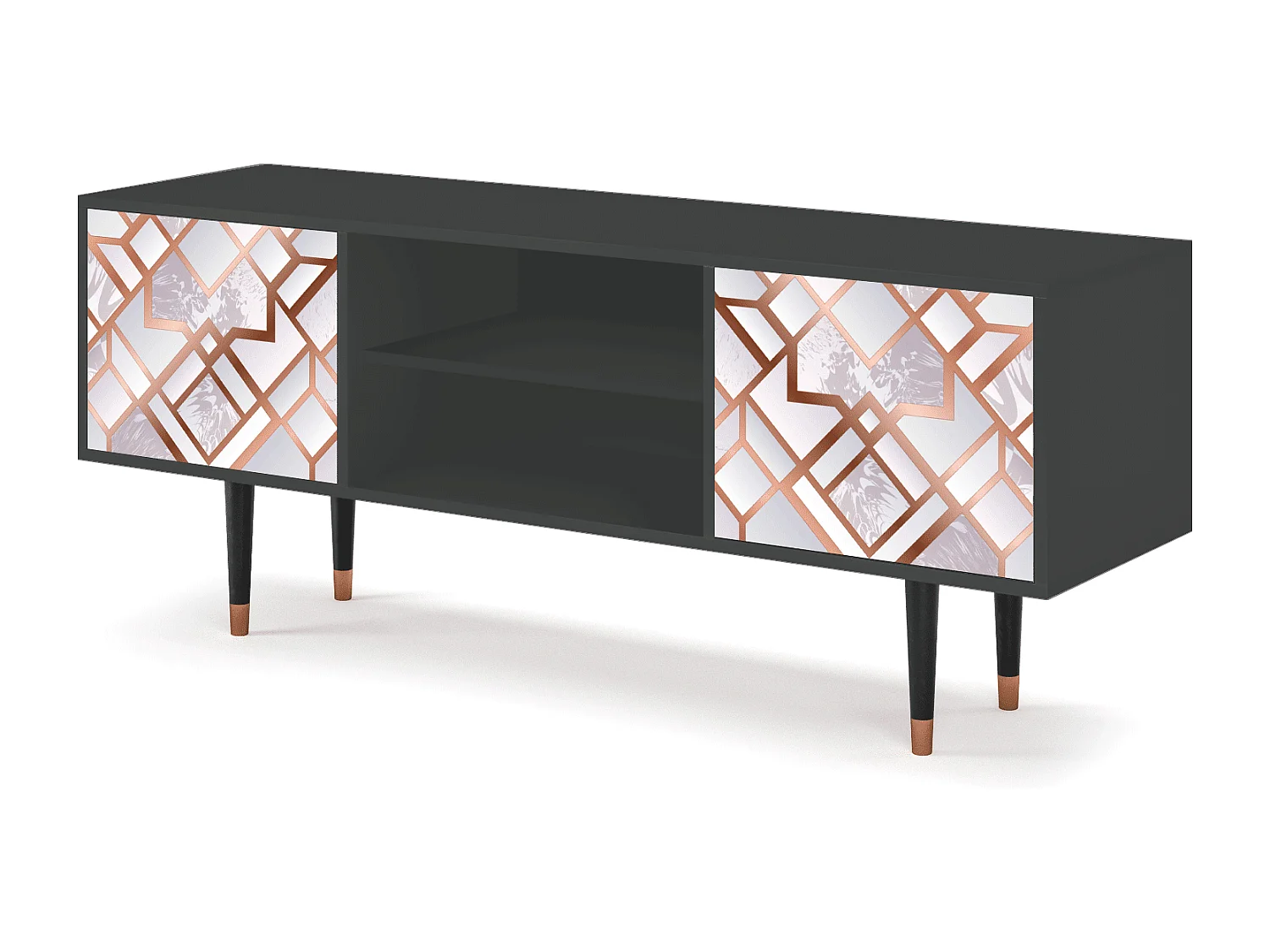 Mueble de TV - 170х69х48 cm - T2 - Pastel Fairytale, Antracite