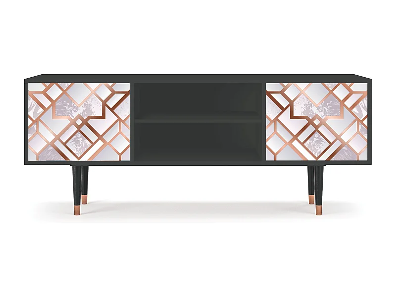 Szafka RTV - 170х69х48 cm - T2 - Pastel Fairytale, Antracyt