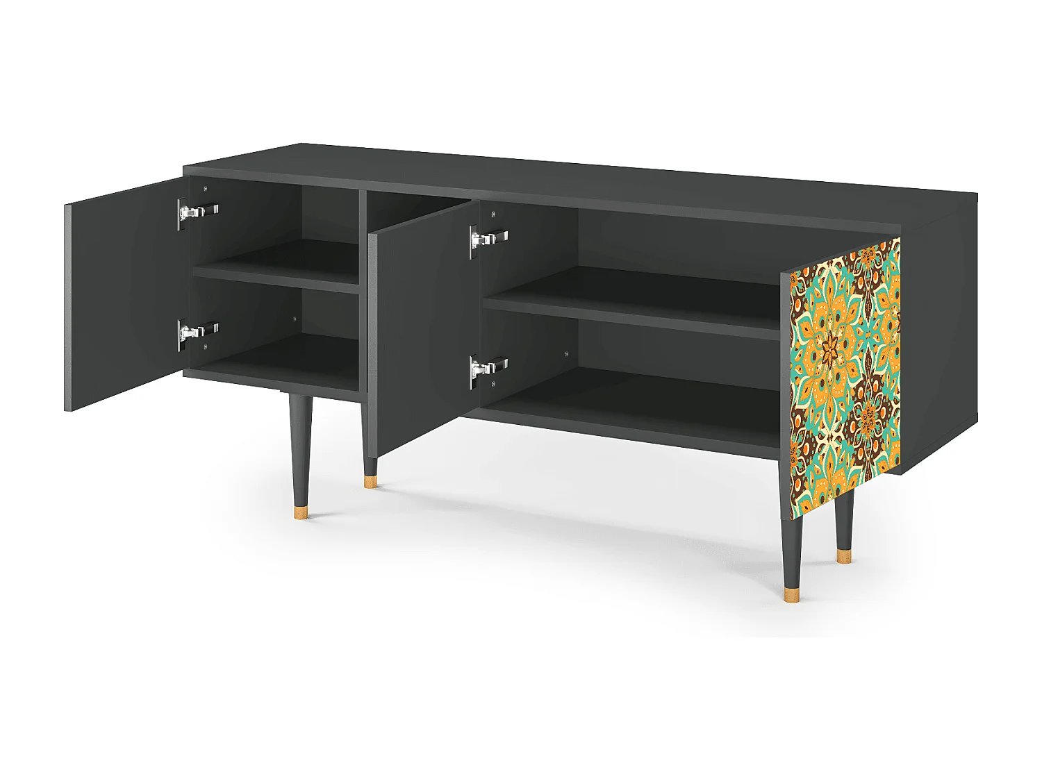 Meuble TV - 150х69х41 cm - T5 - Indian Spices, Anthracite