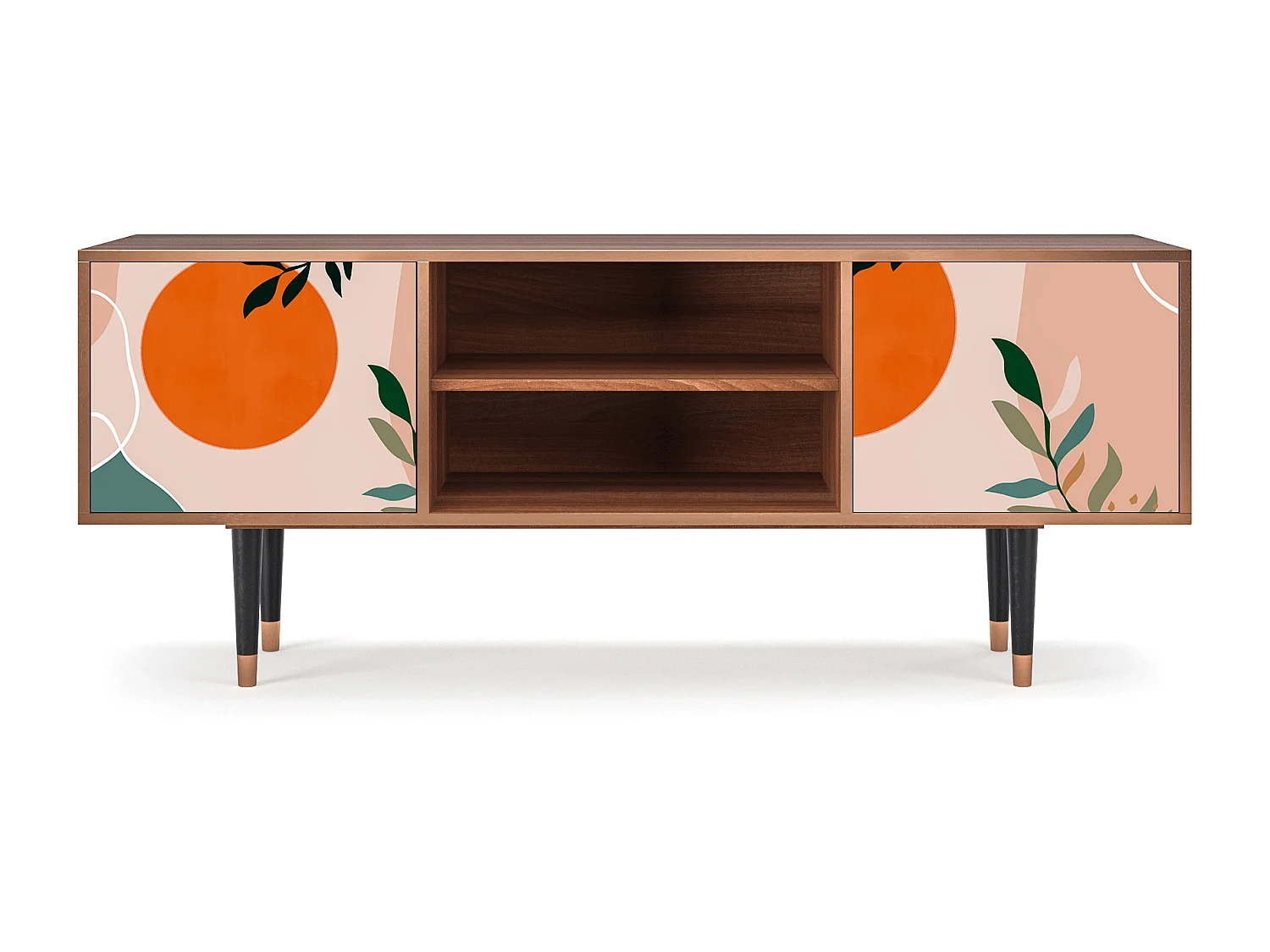 TV-Möbel - 170х69х48 cm - T2 - Artwork, Walnuss