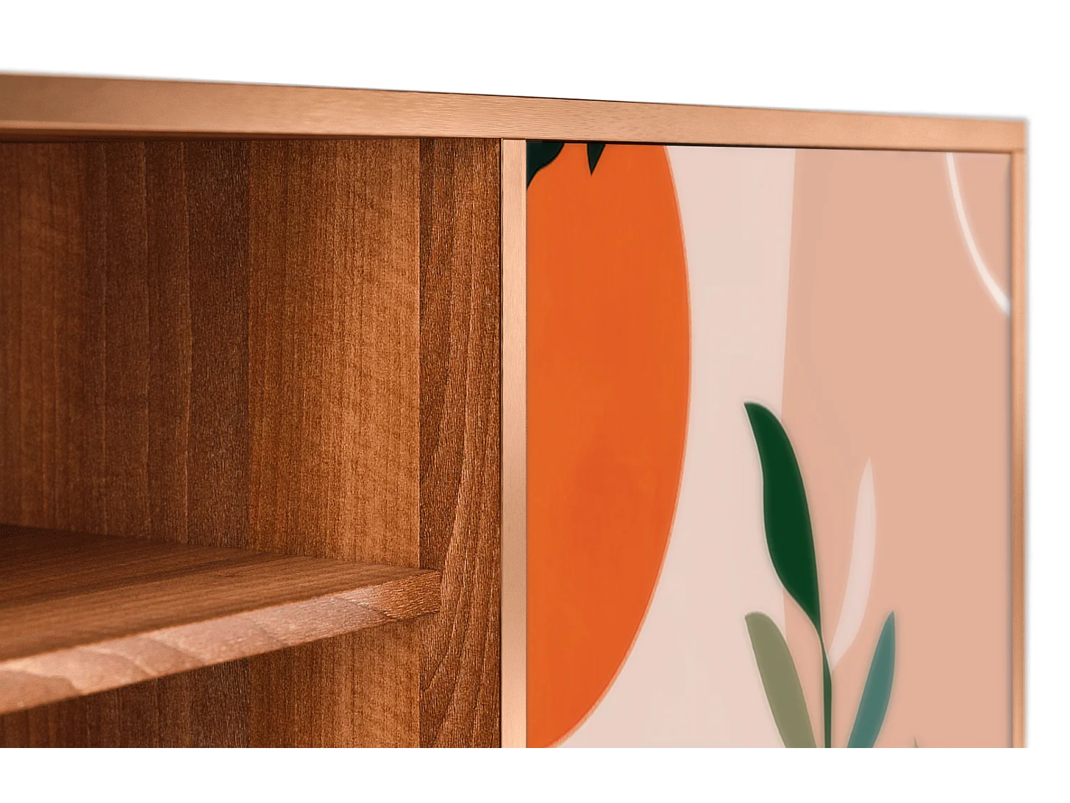 Mobile TV - 170х69х48 cm - T2 - Artwork, Noce