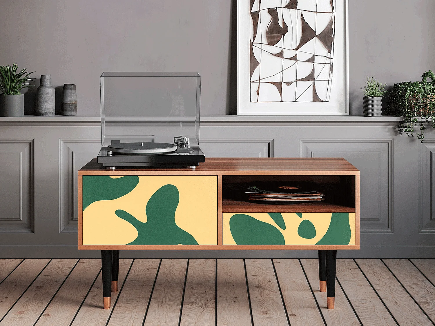 TV-Möbel - 115х59х48 cm - T3 - Constellations by Arp, Walnuss