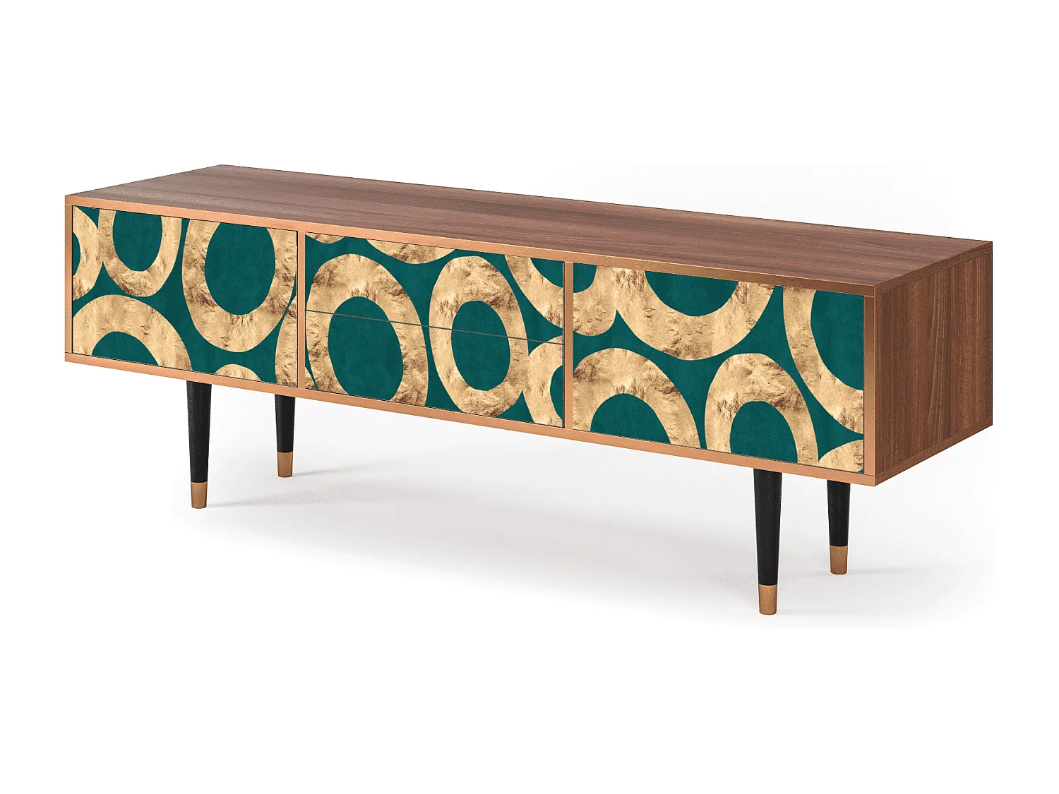 TV-meubel - 170х59х48 cm - T4 - Zircon Sphere, Walnoot