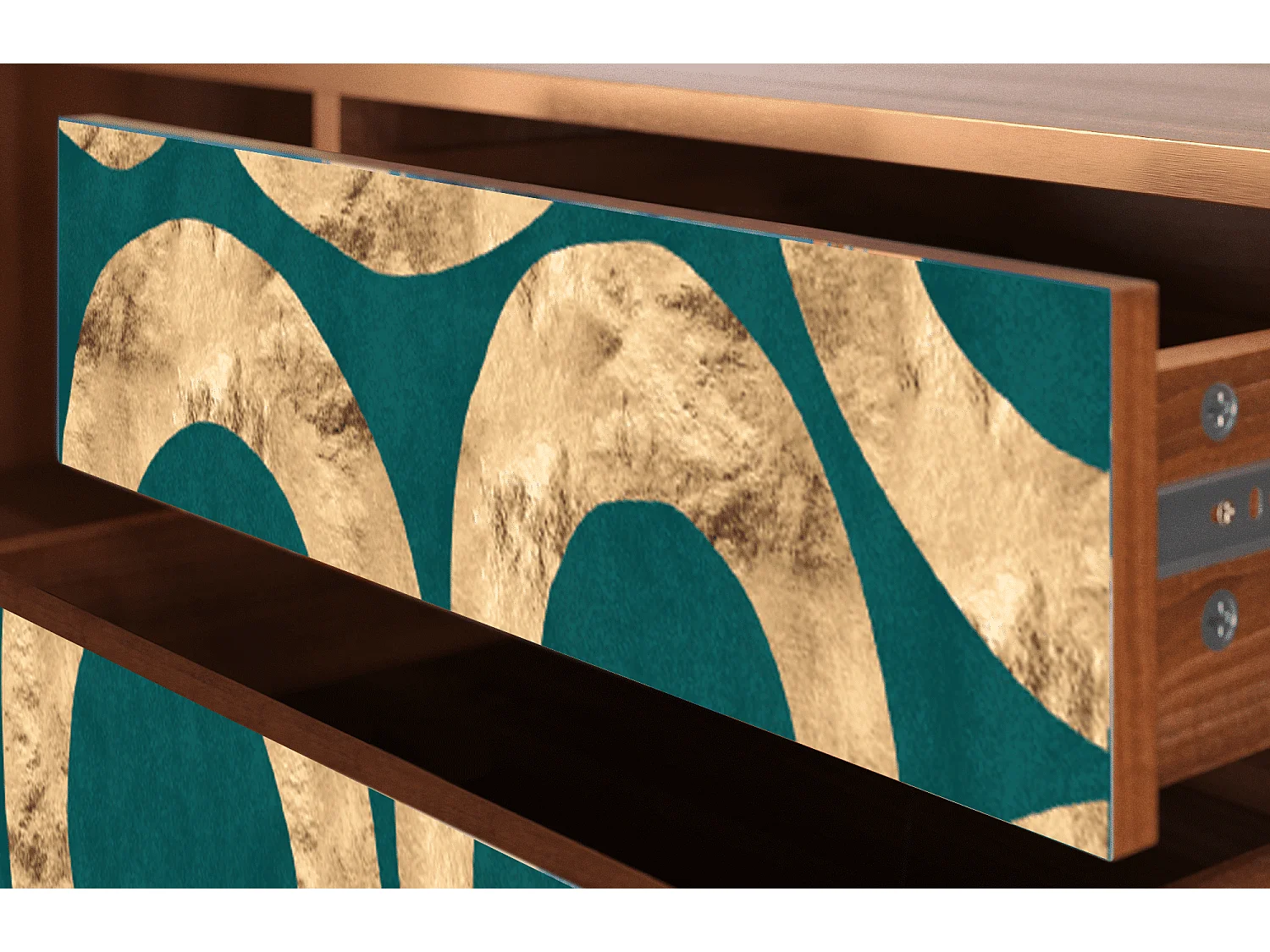 TV-meubel - 170х59х48 cm - T4 - Zircon Sphere, Walnoot