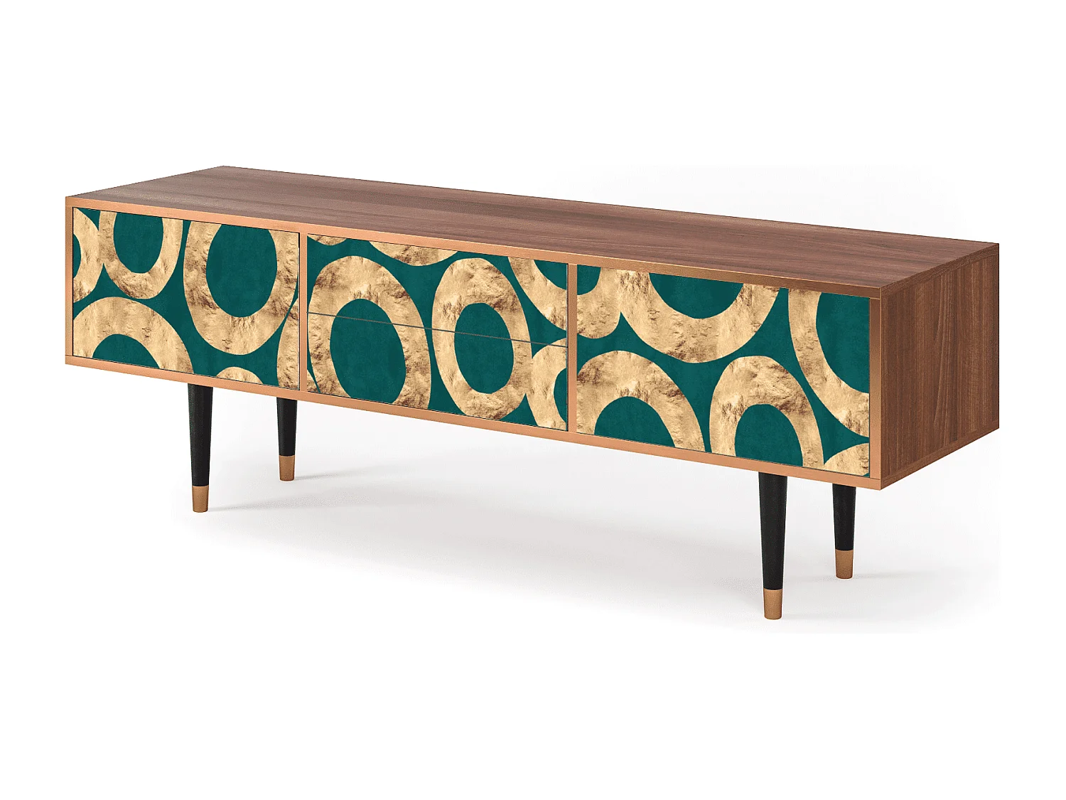 Szafka RTV - 170х59х48 cm - T4 - Zircon Sphere, Orzech