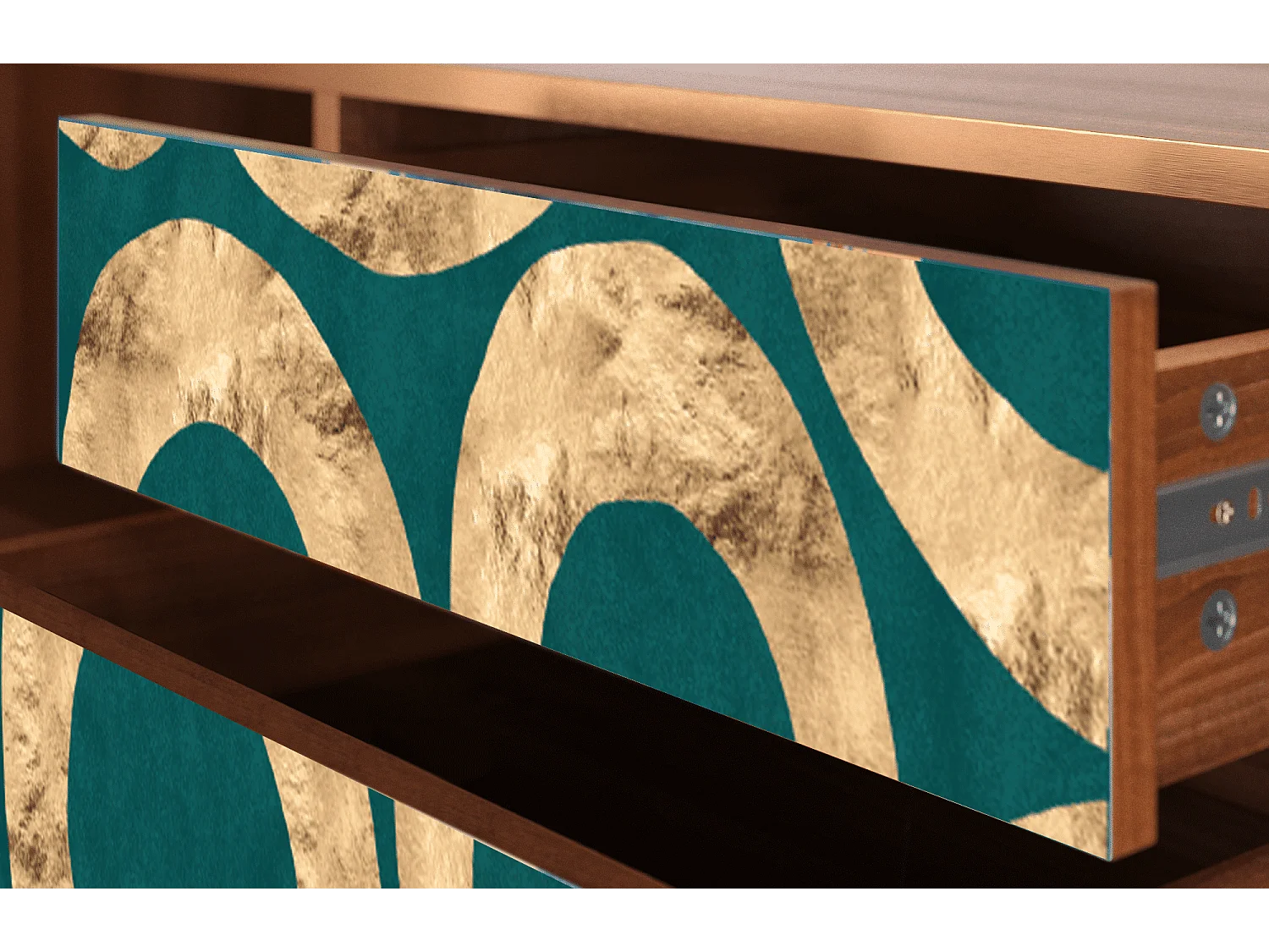 Szafka RTV - 170х59х48 cm - T4 - Zircon Sphere, Orzech