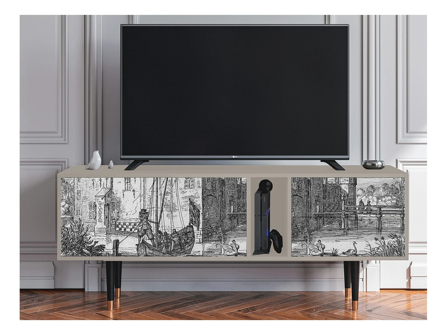 TV-meubel - 170х69х48 cm - T1 - Castle by Breugel, Zand