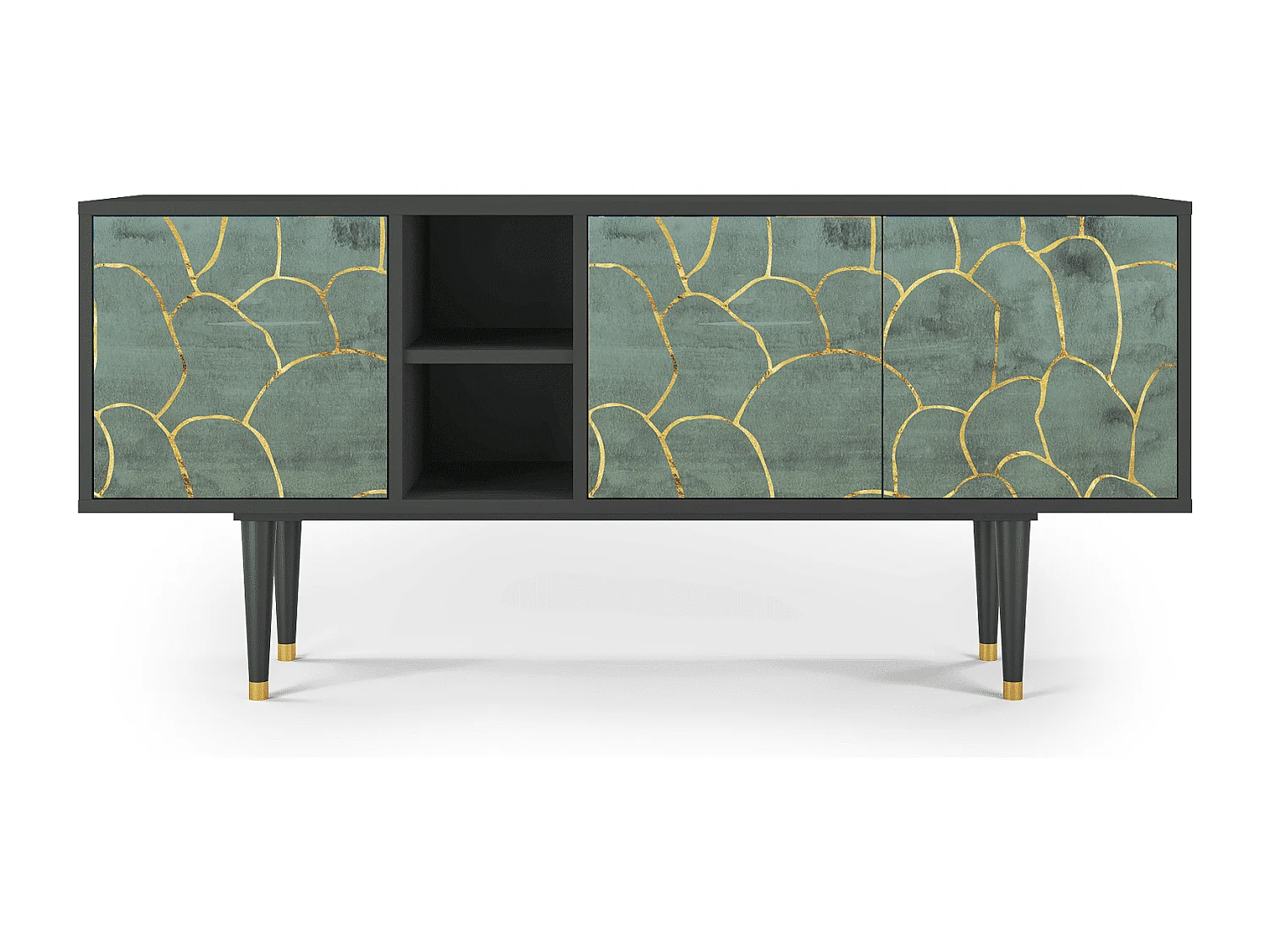 TV-Möbel - 150х69х41 cm - T5 - Magnificent Water Lily, Anthrazit