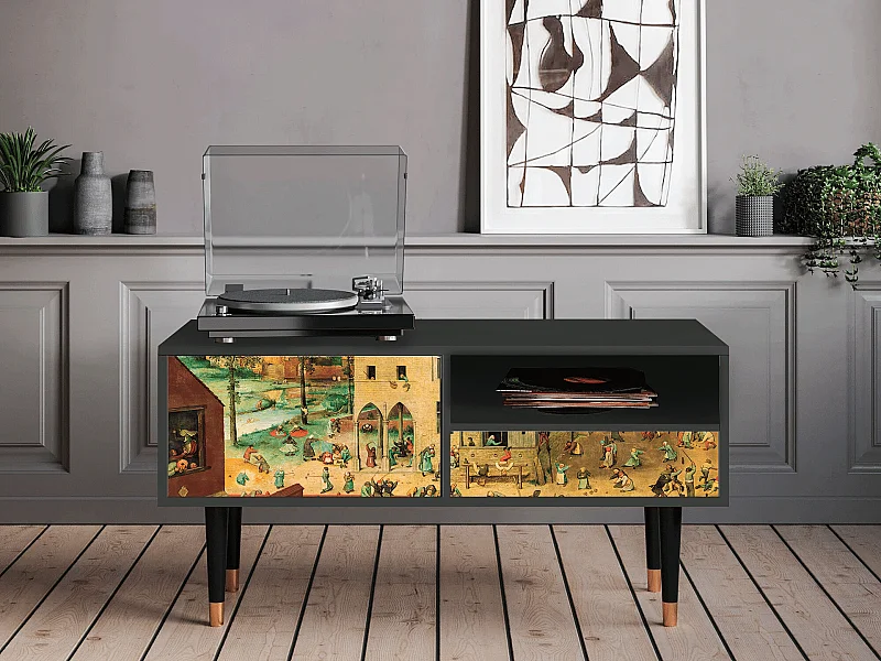 Mobile TV - 115х59х48 cm - T3 - Children Games, Antracite