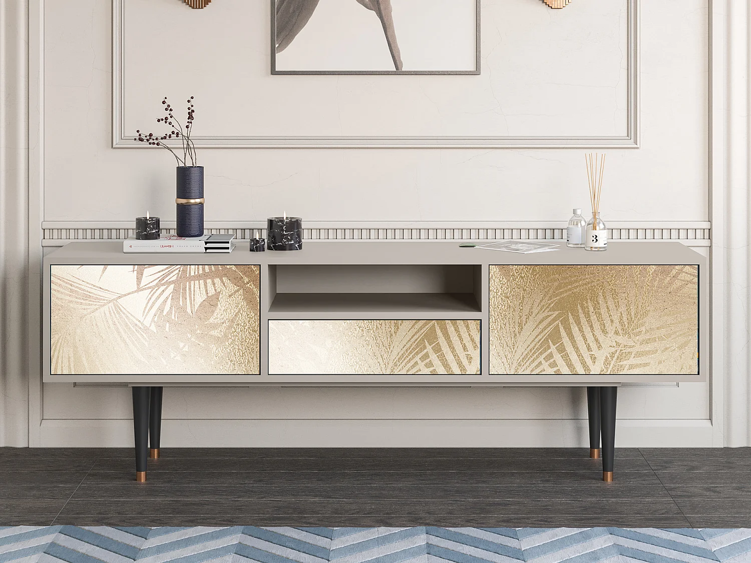 TV-Möbel - 170х59х41 cm - T6 - Plant of the Dessert, Sand