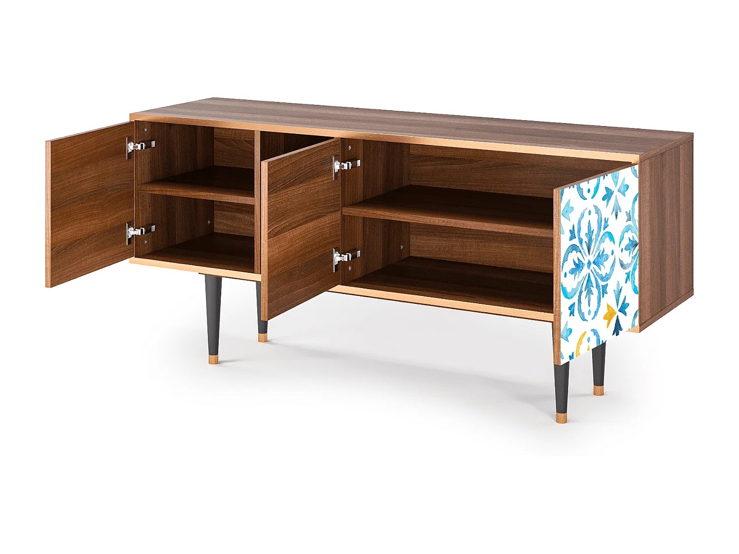 Mobile TV - 150х69х41 cm - T5 - Lisbon Flover, Noce