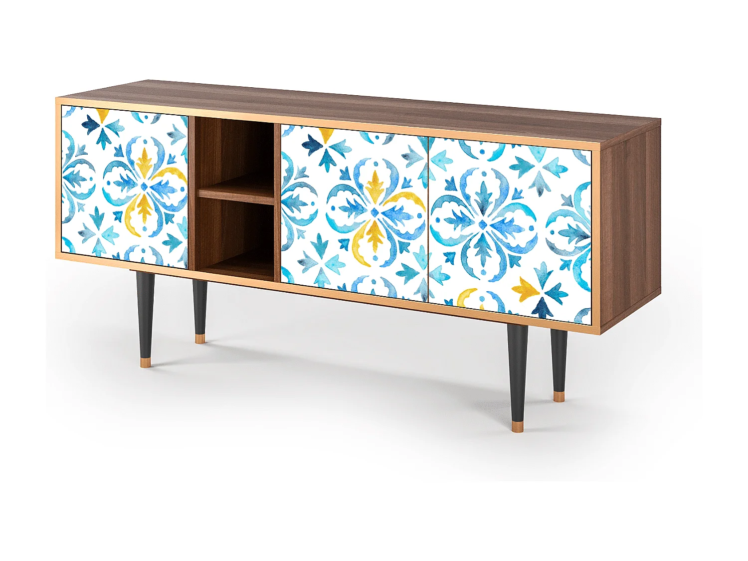 Meuble TV - 150х69х41 cm - T5 - Lisbon Flover, Noyer