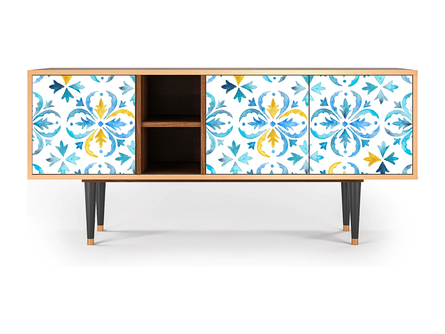 Szafka RTV - 150х69х41 cm - T5 - Lisbon Flover, Orzech