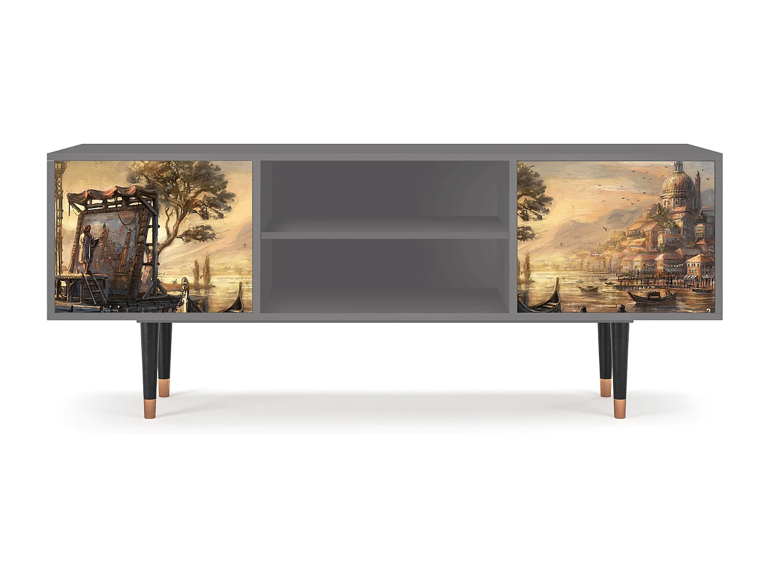 TV-Möbel - 170х69х48 cm - T2 - Venice, Grau