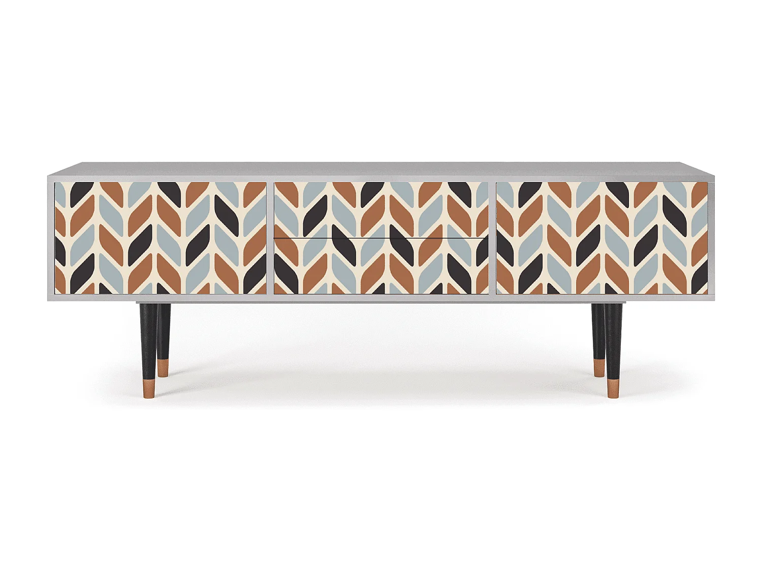 Meuble TV - 170х59х48 cm - T4 - Beige Laure, Gris