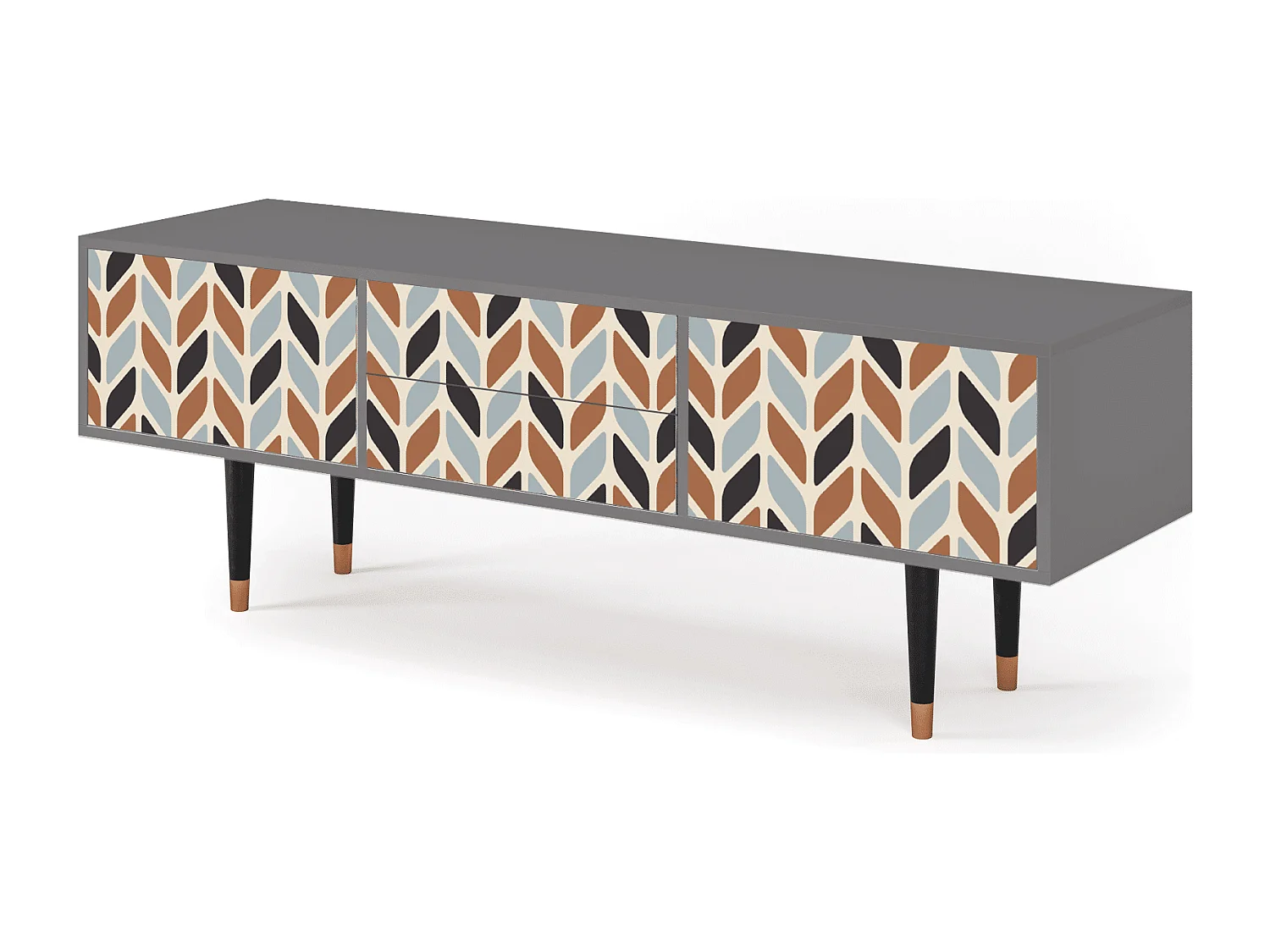 Meuble TV - 170х59х48 cm - T4 - Beige Laure, Gris