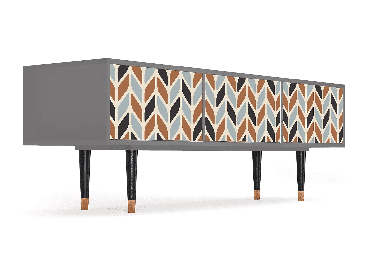 Meuble TV - 170х59х48 cm - T4 - Beige Laure, Gris